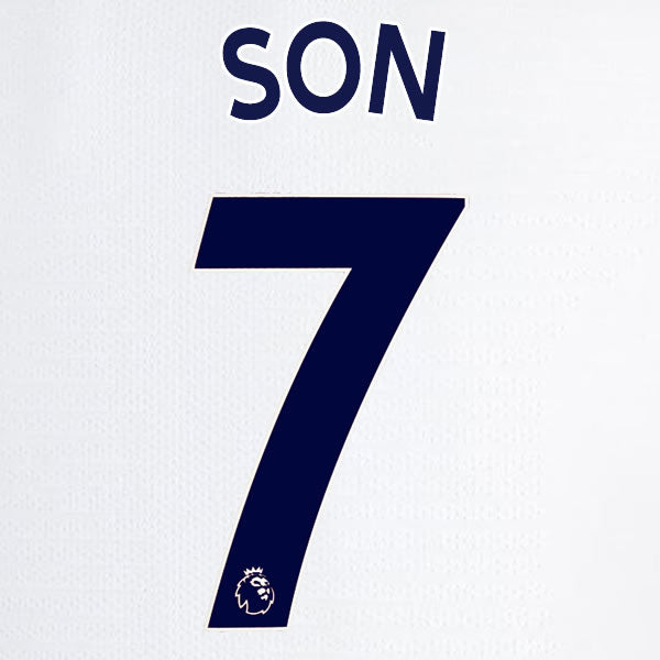 2019 2020 TOTTENHAM HOTSPUR SON 7 WHITE HOME OFFICIAL PLAYER SIZE NAME SET