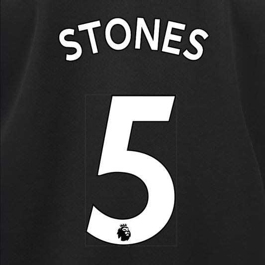 2019 2020 MANCHESTER CITY OTAMENDI 5 WHITE AWAY OFFICIAL PLAYER SIZE NAME SET
