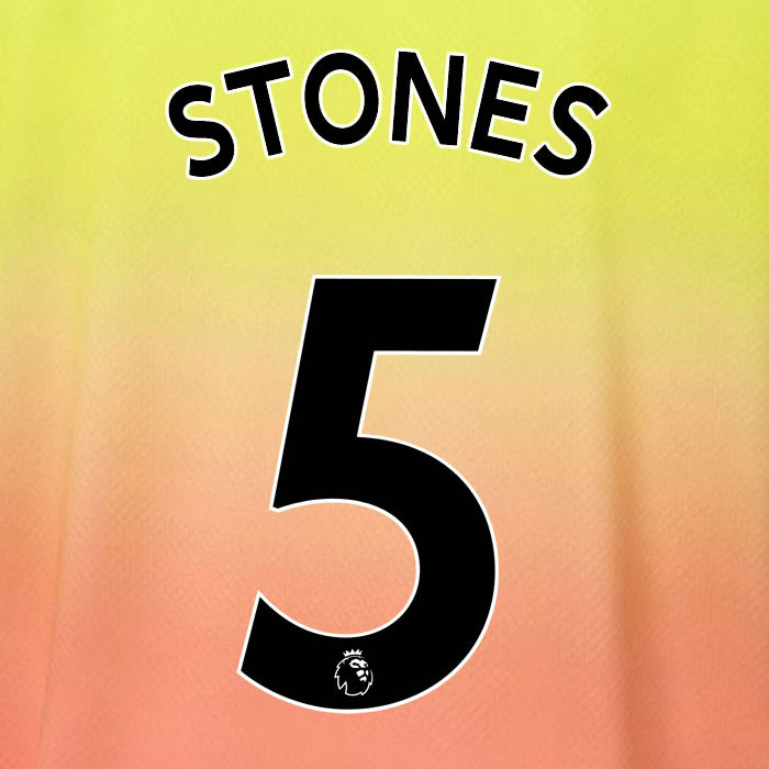 2019 2020 MANCHESTER CITY OTAMENDI 5 WHITE 3RD OFFICIAL PLAYER SIZE NAME SET
