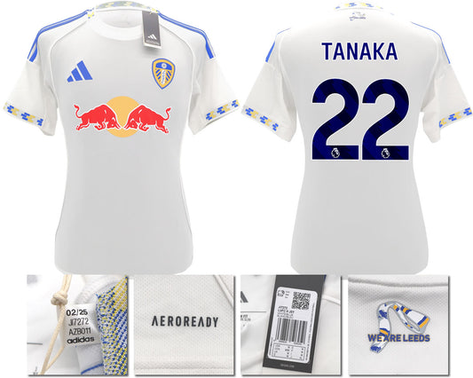 BNWT 2025/2026 Leeds United FC adidas TANAKA 22 Home Shirt – Official Player Options Available