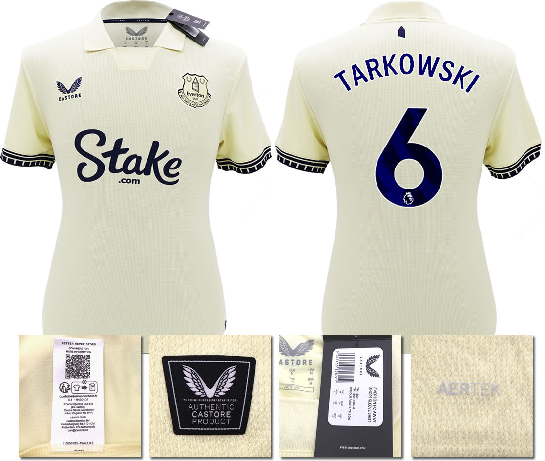 BNWT 2025/26 EVERTON FC AWAY SHIRT TARKOWSKI 6