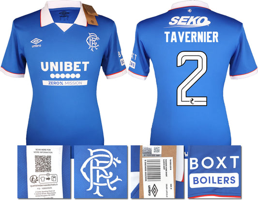 BNWT 2025/26 RANGERS FC HOME SHIRT TAVERNIER 2