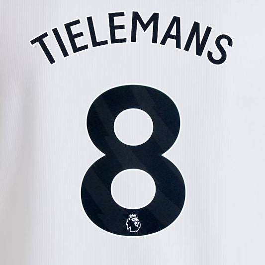 2024 2025 OFFICIAL ASTON VILLA TIELEMANS 8 AWAY PLAYER SIZE NAME SET
