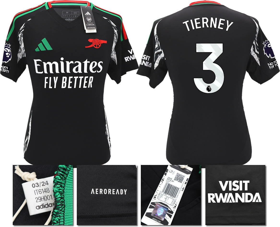 BNWT 2024/2025 ARSENAL F.C. ADIDAS AWAY SHIRT  TIERNEY 3