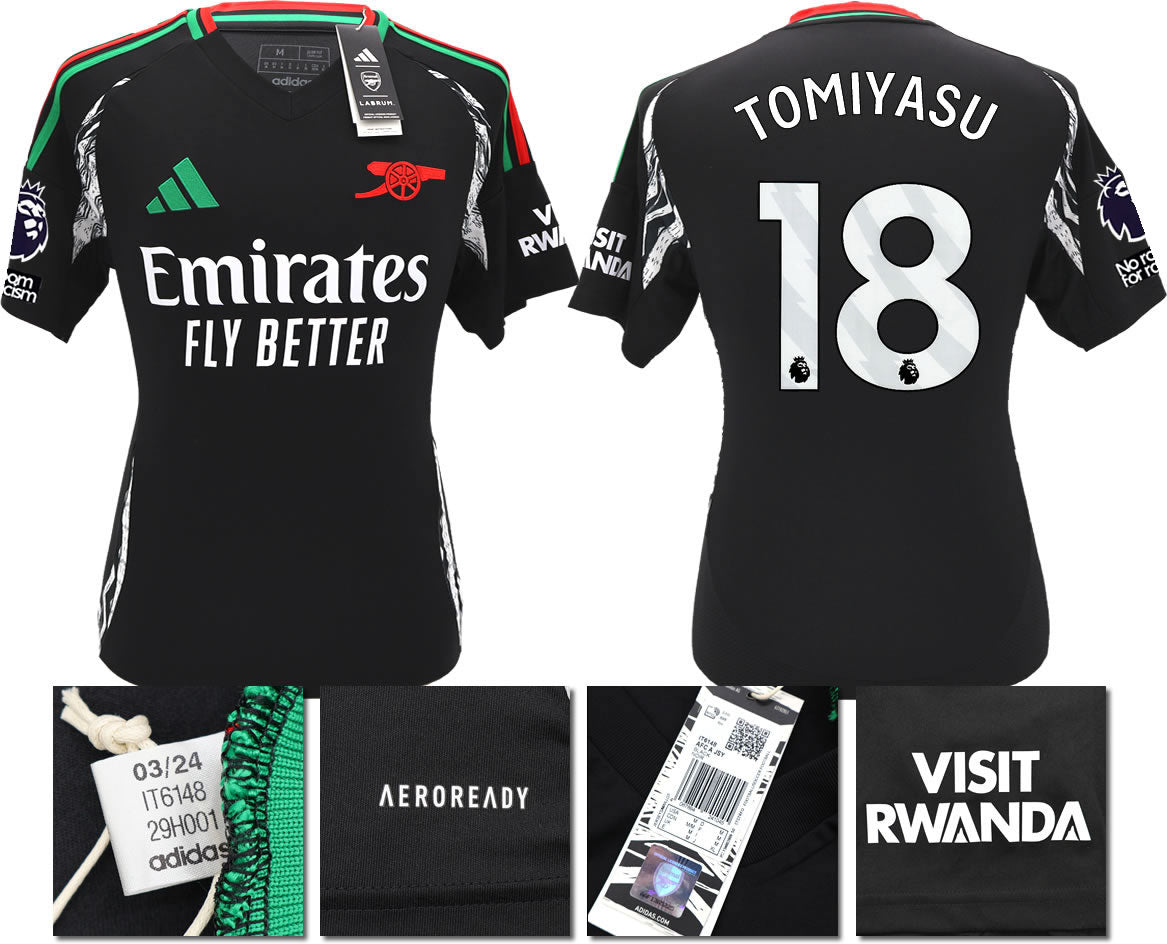 BNWT 2024/2025 ARSENAL F.C. ADIDAS AWAY SHIRT  TOMIYASU 18