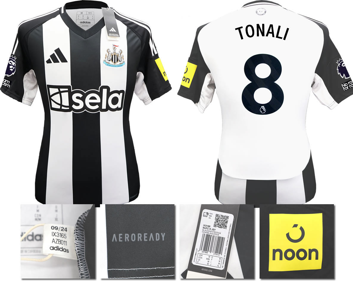BNWT 2024 2025 NEWCASTLE UNITED HOME SHIRT TONALI 8 MEN'S