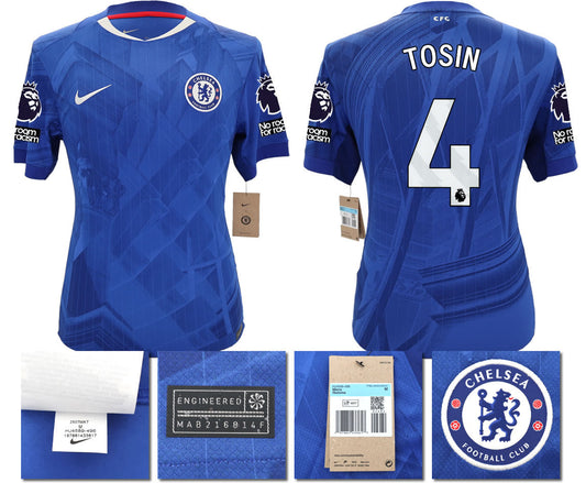 BNWT 2025 2026 CHELSEA NIKE HOME TOSIN 4 FOOTBALL SHIRT MEN'S