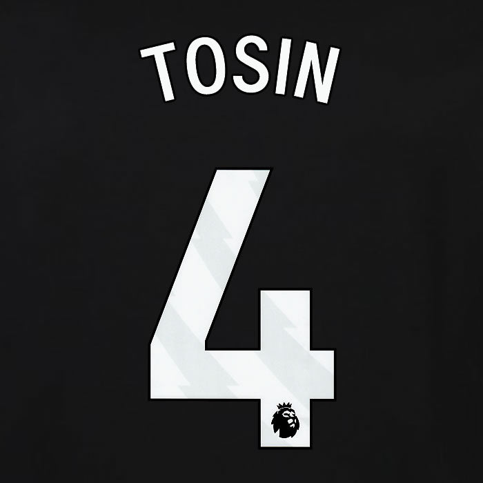 2023 2024 OFFICIAL FULHAM ADARABIOYO 4 3RD PLAYER SIZE NAME SET