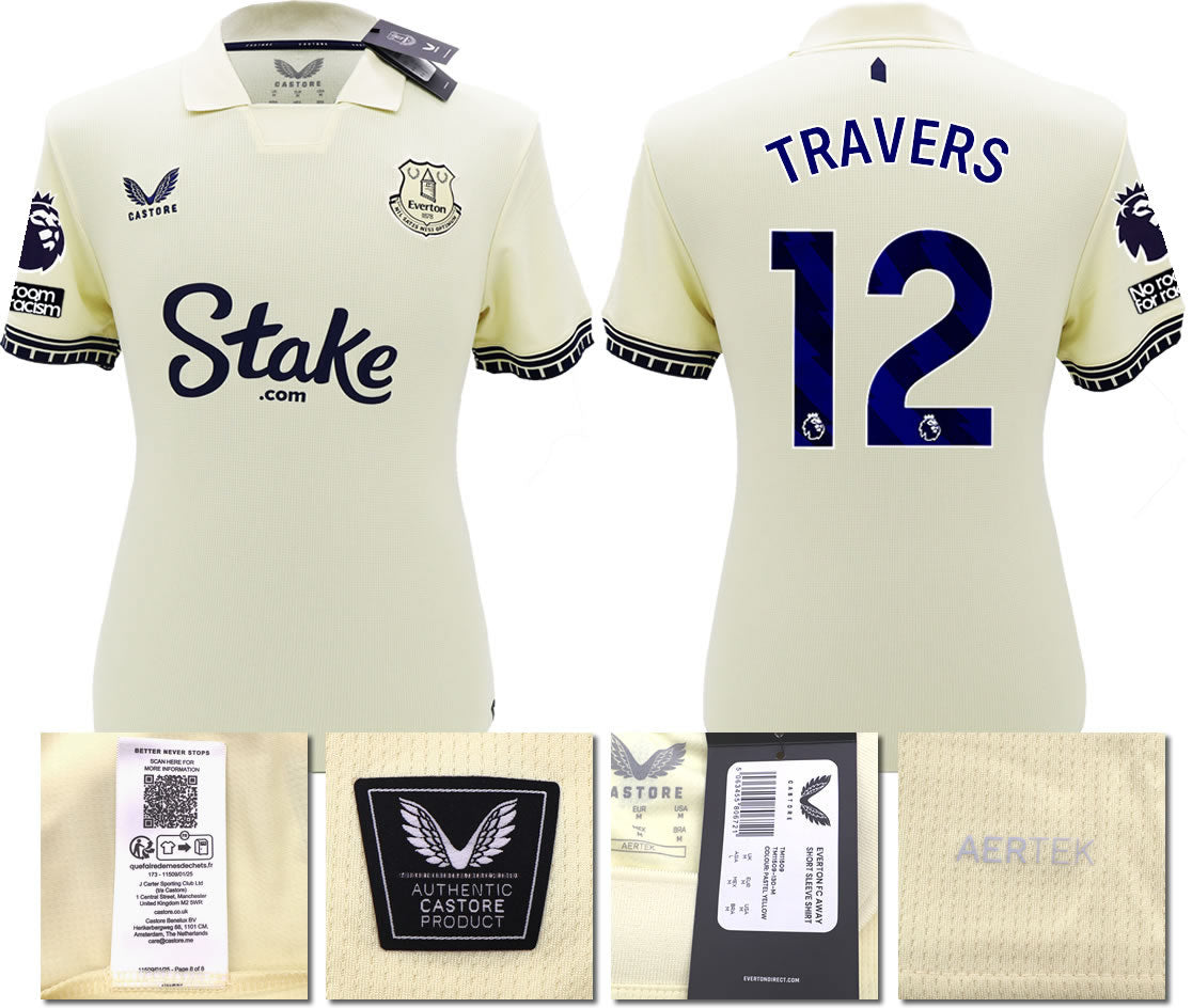 BNWT 2025/26 EVERTON FC AWAY SHIRT TRAVERS 12