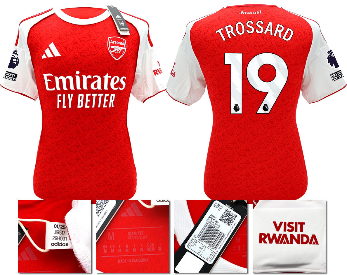 BNWT 2025/2026 ARSENAL F.C. ADIDAS HOME SHIRT TROSSARD 19