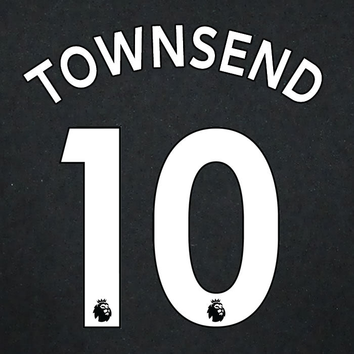 2019 2020 CRYSTAL PALACE TOWNSEND 10 WHITE AWAY OFFICIAL PLAYER SIZE NAME SET