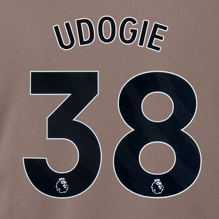 2023 2024 OFFICIAL TOTTENHAM HOTSPUR UDOGIE 38 3RD PLAYER SIZE NAME SET
