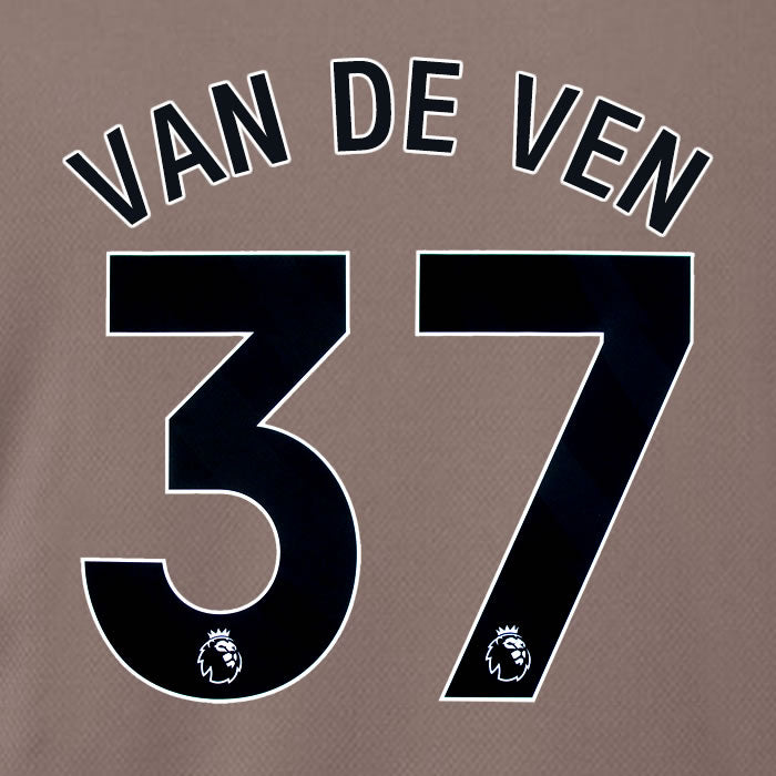 2023 2024 OFFICIAL TOTTENHAM HOTSPUR VAN DE VEN 37 3RD PLAYER SIZE NAME SET