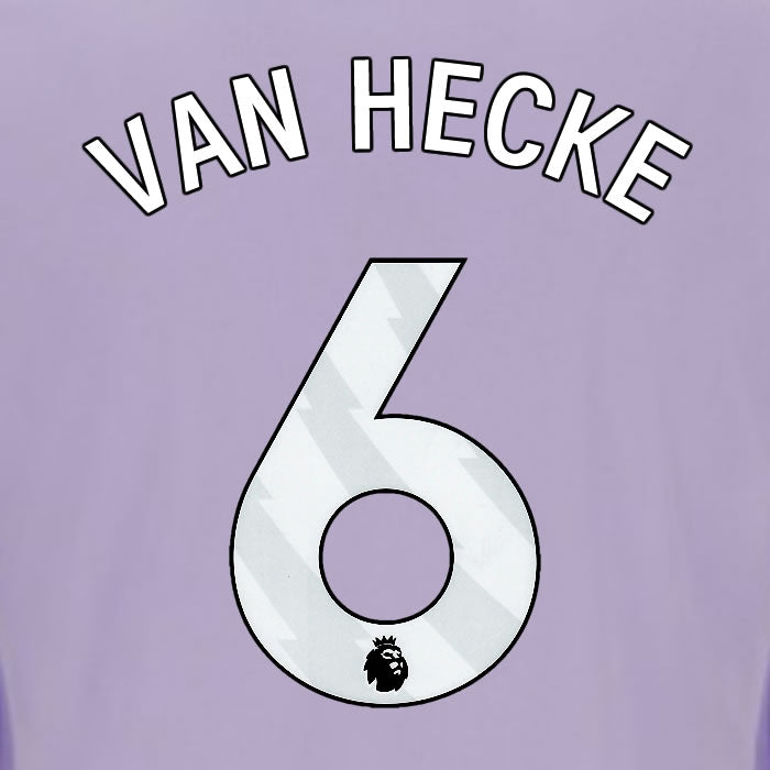 2025 2026 OFFICIAL BRIGHTON HOVE ALBION VAN HECKE 6 AWAY PLAYER SIZE NAME SET