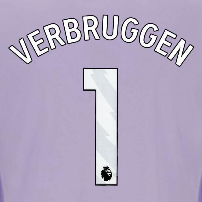 2025 2026 OFFICIAL BRIGHTON HOVE ALBION VERBRUGGEN 1 AWAY PLAYER SIZE NAME SET