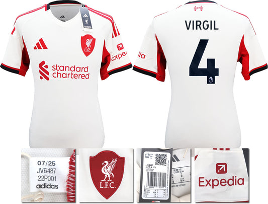 BNWT 2025 2026 LIVERPOOL AWAY SHIRT VAN DIJK 4 MEN'S
