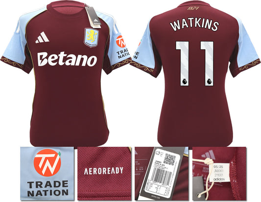 BNWT 2025/26 ASTON VILLA FC HOME SHIRT WATKINS 11