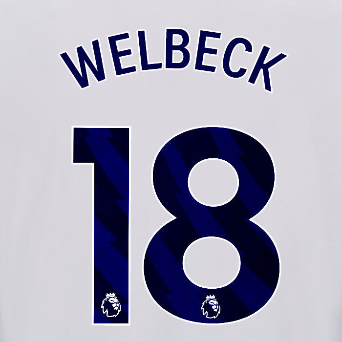 2025 2026 OFFICIAL BRIGHTON HOVE ALBION WELBECK 18 HOME PLAYER SIZE NAME SET