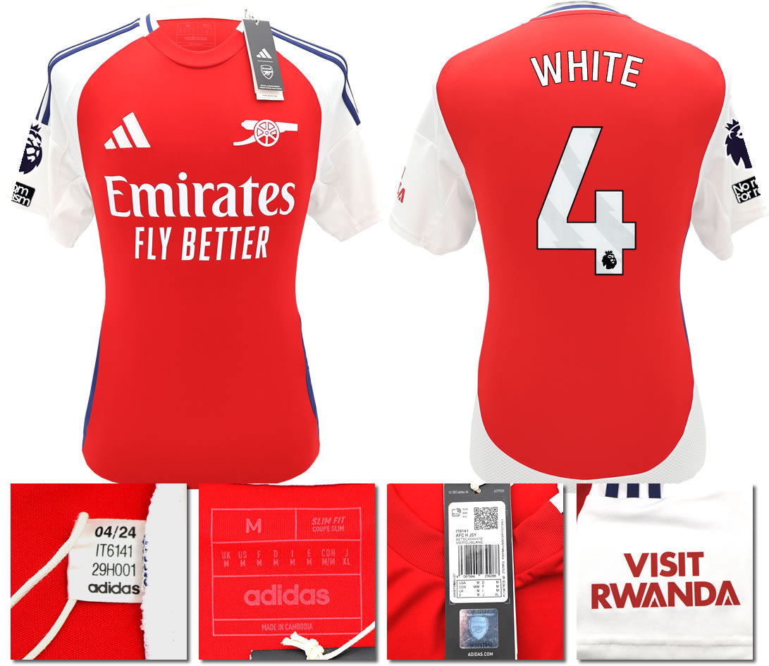 BNWT 2024/2025 ARSENAL F.C. ADIDAS HOME SHIRT WHITE 4