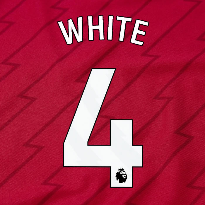 2023 2024 OFFICIAL ARSENAL WHITE 4 HOME PLAYER SIZE NAME SET