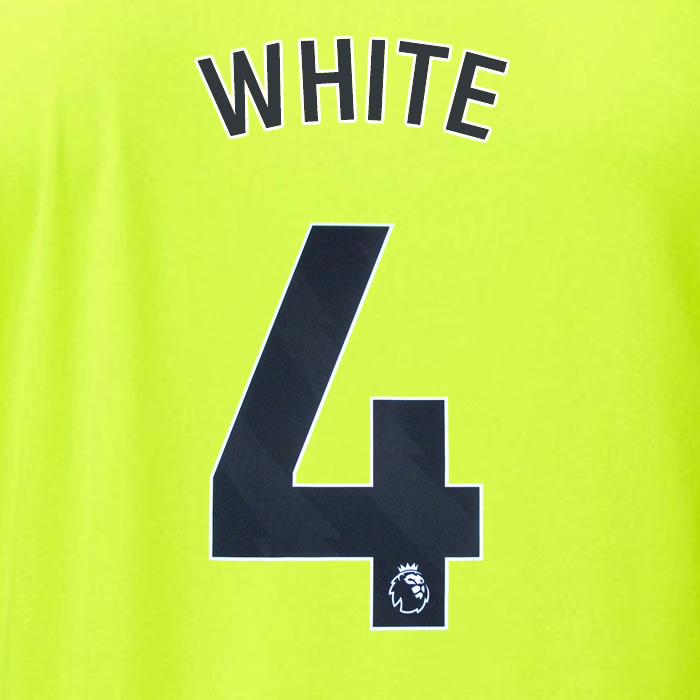 2023 2024 OFFICIAL ARSENAL WHITE 4 AWAY PLAYER SIZE NAME SET