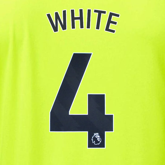 2023 2024 OFFICIAL ARSENAL WHITE 4 AWAY PLAYER SIZE NAME SET