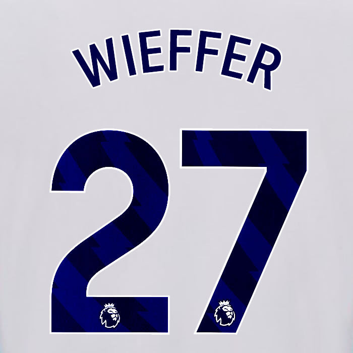2025 2026 OFFICIAL BRIGHTON HOVE ALBION WIEFFER 27 HOME PLAYER SIZE NAME SET