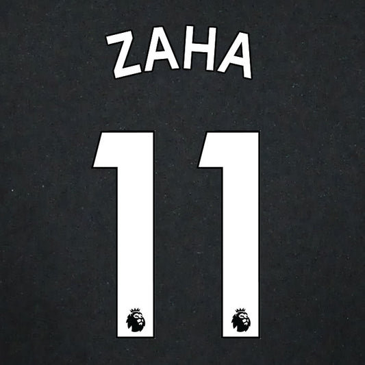 2019 2020 CRYSTAL PALACE ZAHA 11 WHITE AWAY OFFICIAL PLAYER SIZE NAME SET